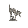 Art Nouveau-Style Cat Statuette Bell - 7.5 cm Height - Handcrafted in Italy - Pewter/Britannia Metal Art Nouveau-Style Cat Statuette Bell - 7.5 cm Height - Handcrafted in Italy - Pewter/Britannia Metal