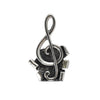 Art Nouveau-Style Treble Clef Bell - 9.5 cm Height - Handcrafted in Italy - Pewter/Britannia Metal Art Nouveau-Style Treble Clef Bell - 9.5 cm Height - Handcrafted in Italy - Pewter/Britannia Metal