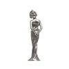 Art Nouveau-Style Lady Statuette Bell - 12 cm Height - Handcrafted in Italy - Pewter/Britannia Metal Art Nouveau-Style Lady Statuette Bell - 12 cm Height - Handcrafted in Italy - Pewter/Britannia Metal