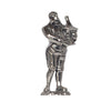 Art Nouveau-Style Combo Man Statuette Bell - 9 cm Height - Handcrafted in Italy - Pewter/Britannia Metal Art Nouveau-Style Combo Man Statuette Bell - 9 cm Height - Handcrafted in Italy - Pewter/Britannia Metal