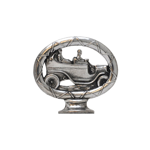 Art Nouveau-Style Vintage Car Bell - 7.5 cm Height - Handcrafted in Italy - Pewter/Britannia Metal