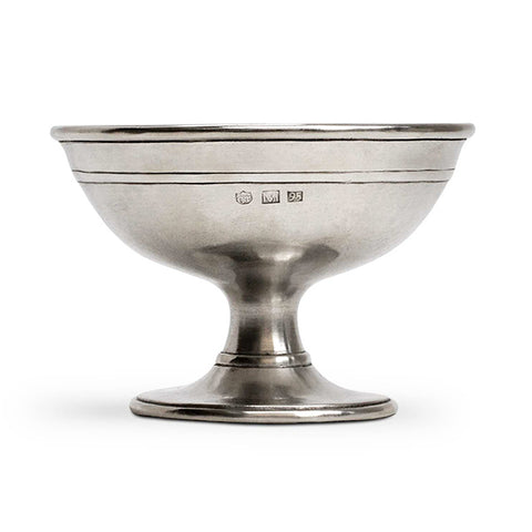 Osteria Footed Ice Cream Cup - 12 cm Diameter - Handcrafted in Italy - Pewter