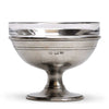 Osteria Footed Ice Cream Cup (and glass insert) - 12 cm Diameter - Handcrafted in Italy - Pewter & Glass Osteria Footed Ice Cream Cup (and glass insert) - 12 cm Diameter - Handcrafted in Italy - Pewter & Glass