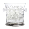 Sirmione Ice Bucket with handles - 18.5 cm Diameter - Handcrafted in Italy - Pewter & Crystal Glass Sirmione Ice Bucket with handles - 18.5 cm Diameter - Handcrafted in Italy - Pewter & Crystal Glass