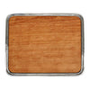 Umbria Rectangular Bar Tray with chopping board - 24 cm x 19.5 cm - Handcrafted in Italy - Pewter & Wood Umbria Rectangular Bar Tray with chopping board - 24 cm x 19.5 cm - Handcrafted in Italy - Pewter & Wood