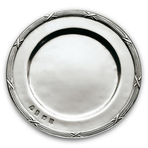 Andrea Doria Scribe Rimmed Coaster - 15 cm Diameter - Handcrafted in Italy - Pewter (Copy)