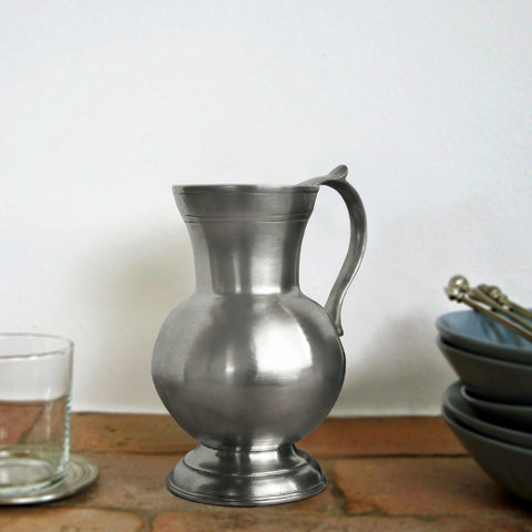 Aosta Pitcher - 41 cl - Handcrafted in Italy - Pewter