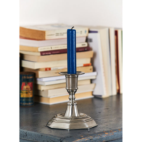 Arezzo Candlestick - 12 cm Height - Handcrafted in Italy - Pewter