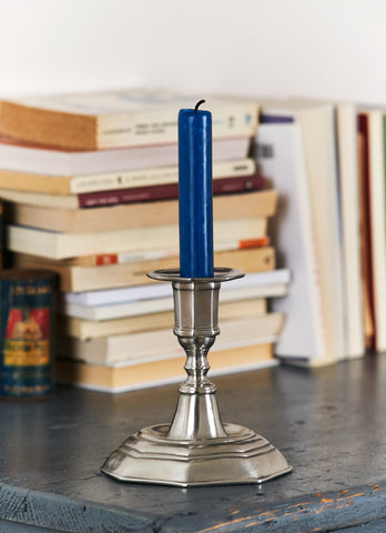 Arezzo Candlestick - 12 cm Height - Handcrafted in Italy - Pewter