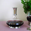 Baiocco Decanter - 1.4 L - Handcrafted in Italy - Pewter & Crystal Glass