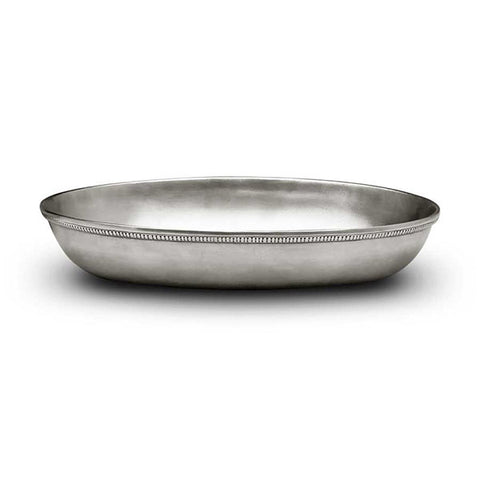 Baiocco Oval Bowl - 18 cm - Handcrafted in Italy - Pewter