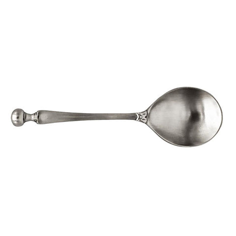 Coclea Spoon (Ball-handle) - 17 cm - (4 Piece) - Handcrafted in Italy - Pewter