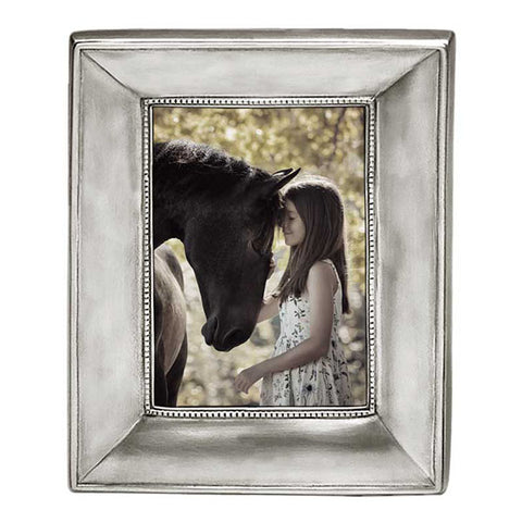 Como Rectangular Frame - 16 cm x 21 cm - Handcrafted in Italy - Pewter