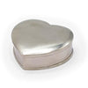 Cuore Heart Lidded Box - 9.5 cm x 9 cm  - Handcrafted in Italy - Pewter