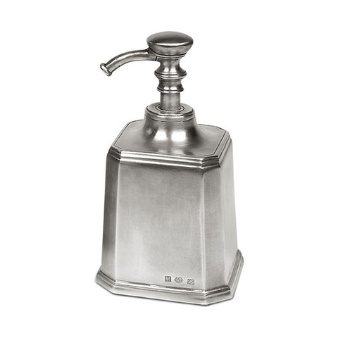 Dolomiti Soap Dispenser - 17.5 cm Height - Handcrafted in Italy - Pewter