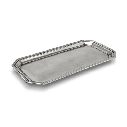 Dolomiti Vanity Tray - 41 cm x 25 cm - Handcrafted in Italy - Pewter
