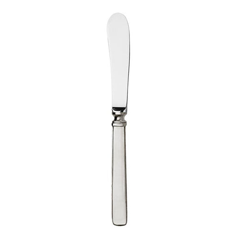 Gabriella Forged Butter Knife - 18.5 cm Length - Handcrafted in Italy - Pewter & Stainless Steel