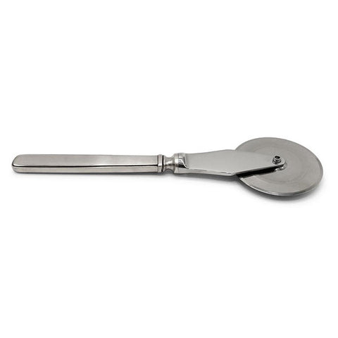Gabriella Pizza Cutter - 21.5 cm Length - Handcrafted in Italy - Pewter & Stainless Steel