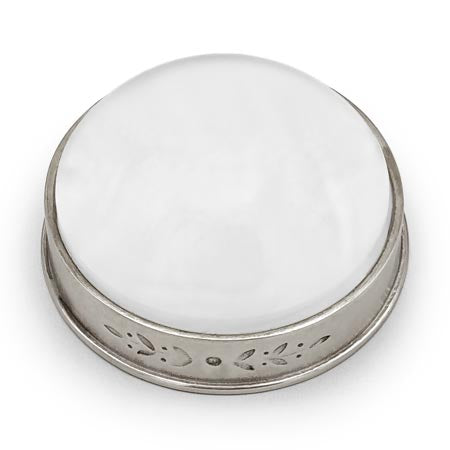 Garda Magnifying Glass - 6.5 cm - Handcrafted in Italy - Pewter & Glass