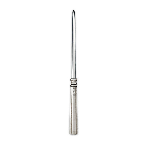 Lucia Letter Opener - 21 cm - Handcrafted in Italy - Pewter & Stainless Steel