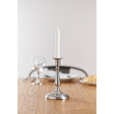 Medieval Candlestick - 22 cm Height - Handcrafted in Italy - Pewter