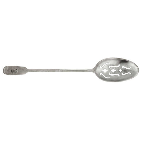 Medieval Slotted Spoon - 34 cm Length - Handcrafted in Italy - Pewter