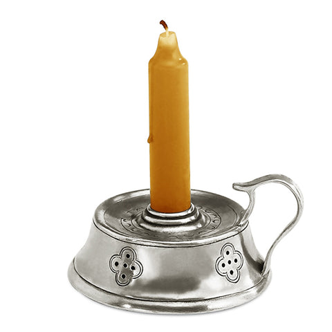 Olivia Candleholder - 6 cm - Handcrafted in Italy - Pewter
