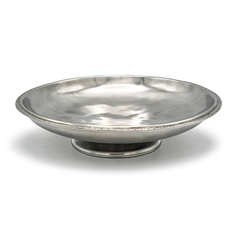 Olivia Footed Bowl - 23 cm - Handcrafted in Italy - Pewter