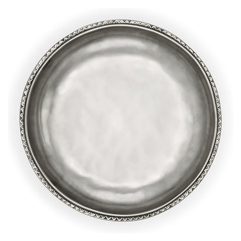 Olivia Footed Bowl - 23 cm - Handcrafted in Italy - Pewter