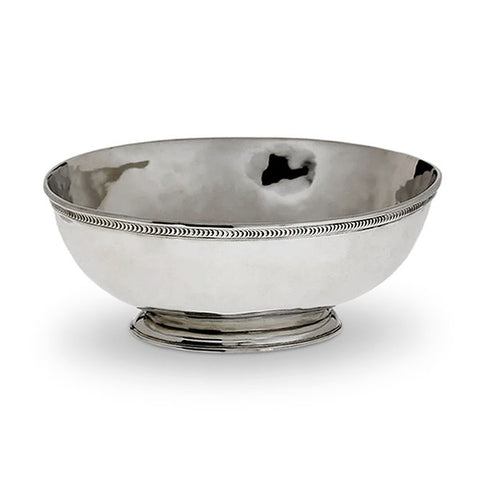 Olivia Oval Footed Bowl - 36 cm - Handcrafted in Italy - Pewter