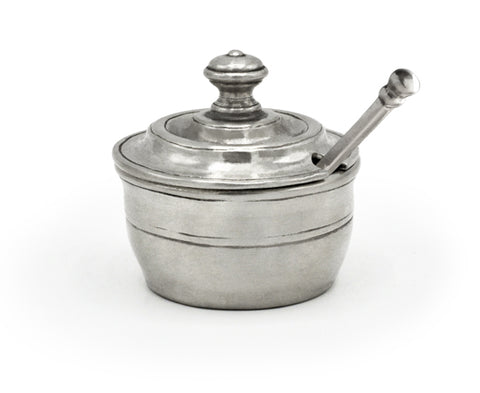 Osteria Salt Cellar - 5.5 cm Diameter - Handcrafted in Italy - Pewter