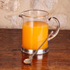 Sirmione Bar Pitcher & Mixing Spoon - 1 L - Handcrafted in Italy - Pewter & Crystal Glass