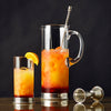 Sirmione Cocktail Pitcher & Mixing Spoon - 1.5 L - Handcrafted in Italy - Pewter & Crystal Glass