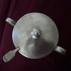 Umbra Sugar Dish (with handles) - 10 cm Diameter - Handcrafted in Italy - Pewter