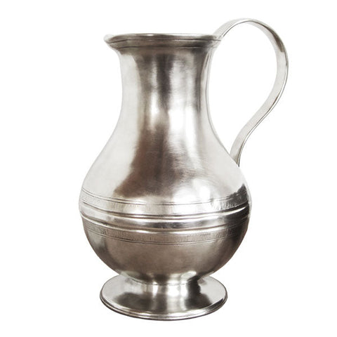 Umbra Flower Jug - 1.4 L - Handcrafted in Italy - Pewter