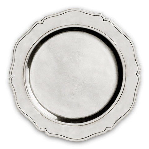 Viviana Pewter Wine Bottle Coaster - 14.5 cm Diameter - Handcrafted in Italy - Pewter