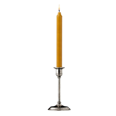 Albino Candlestick - 16.5 cm Height - Handcrafted in Italy - Pewter