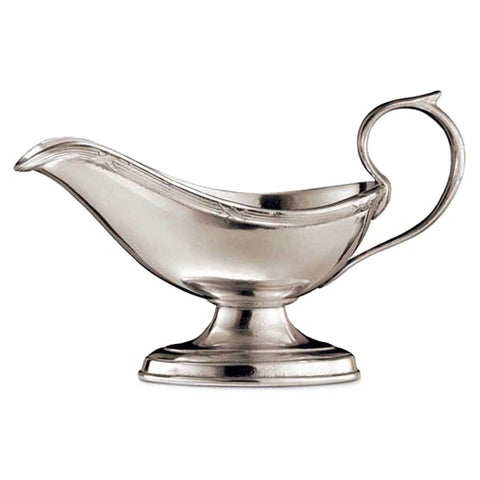 Andrea Doria Gravy Boat - 21 cm x 11 cm - Handcrafted in Italy - Pewter