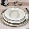 Andrea Doria Scribe Rimmed Charger - 32 cm Diameter - Handcrafted in Italy - Pewter