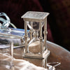 Archimède Hourglass - 11.5 cm Height - Handcrafted in Italy - Pewter & Glass