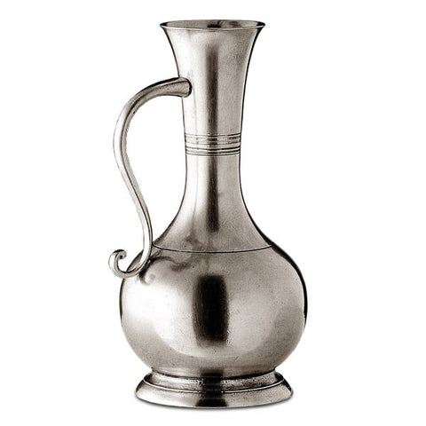 Bordighera Bud Vase - Handled - 18 cm Height - Handcrafted in Italy - Pewter