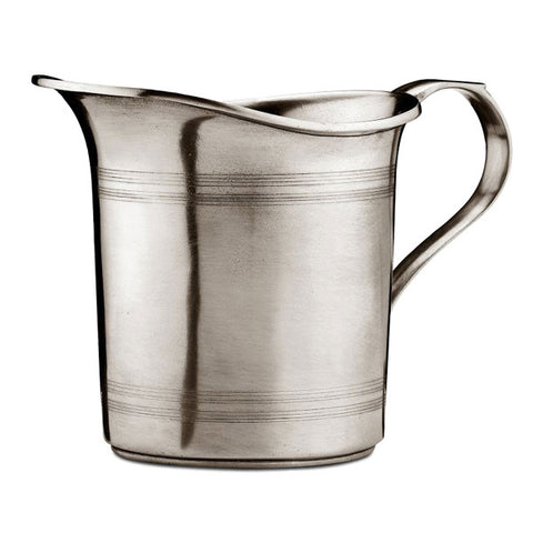 Botticino Straight Pitcher - 1.1 L - Handcrafted in Italy - Pewter