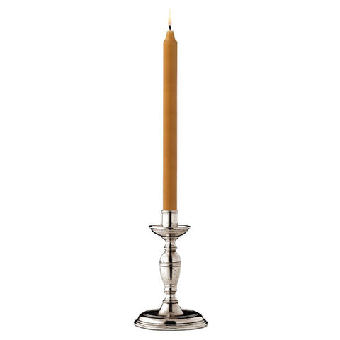 Celio Candlestick -  16 cm Height - Handcrafted in Italy - Pewter