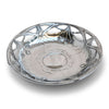 Art Nouveau-Style Celtic Round Bowl - Diameter 23cm- Handcrafted in Italy - Pewter/Britannia Metal