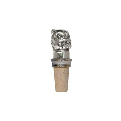 Combo Boxer Statuette Bottle Stopper - 8.5 cm Height - Handcrafted in Italy - Pewter/Britannia Metal & Cork