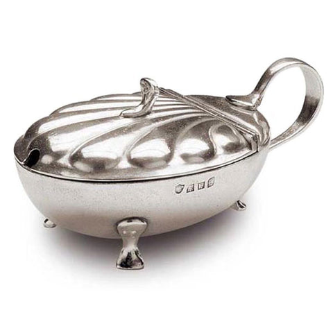 Conchiglia Sugar Pot - 7 cm Height - Handcrafted in Italy - Pewter