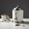 Convivio Coffee Canister - 1.4 L - Handcrafted in Italy - Pewter & Ceramic