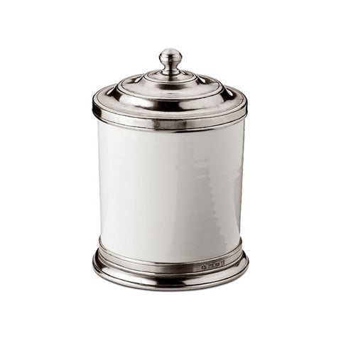 Convivio Storage Canister - 1.4 L - Handcrafted in Italy - Pewter & Ceramic