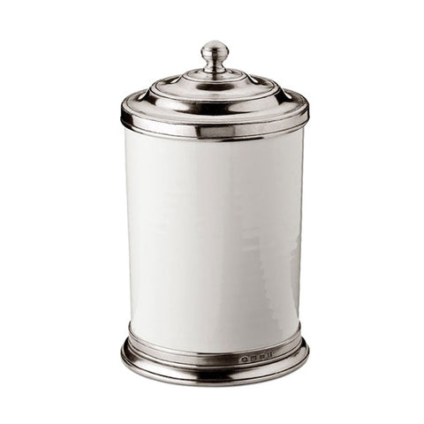 Convivio Storage Canister - 1.55 L - Handcrafted in Italy - Pewter & Ceramic