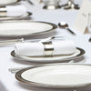 Convivio Starter/Dessert Plate (Set of 2) - 22 cm Diameter -  Handcrafted in Italy - Pewter & Ceramic